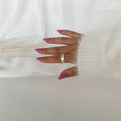 Anillo basic slim ajustable en plata 925