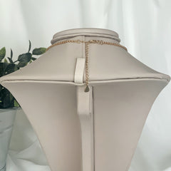 Collar blue heart enchapado oro 18k