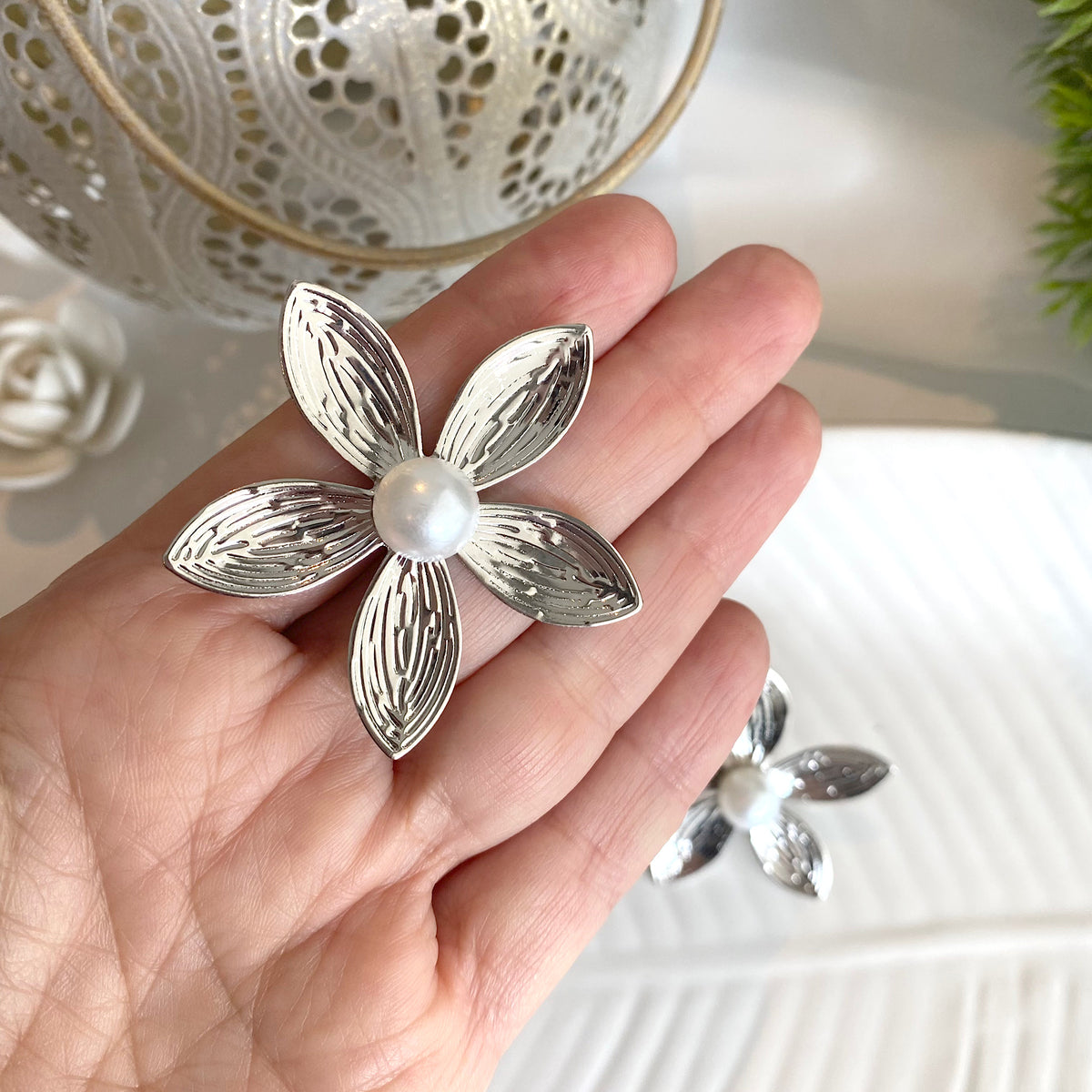 Aretes Vera plateado