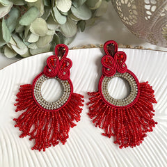 Aretes Alba rojo