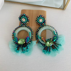 Aretes Carmen turquesa