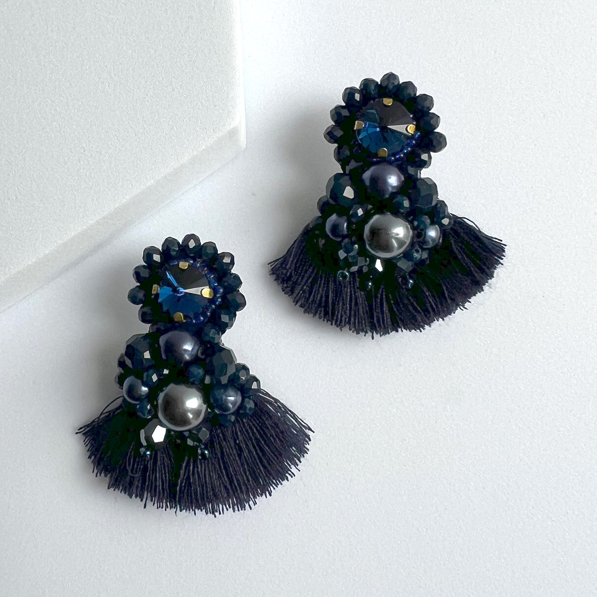 Aretes Odara,   azul oscuro