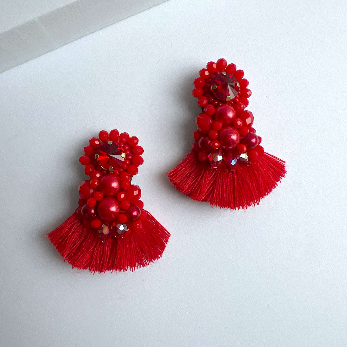 Aretes Odara rojo