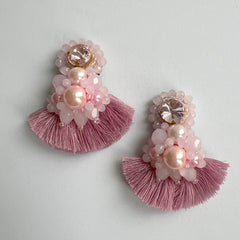 Aretes Odara, palo rosa