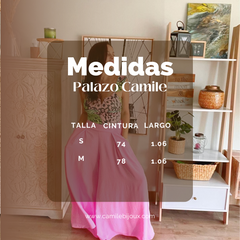 Pantalón palazo Camile negro Mediano