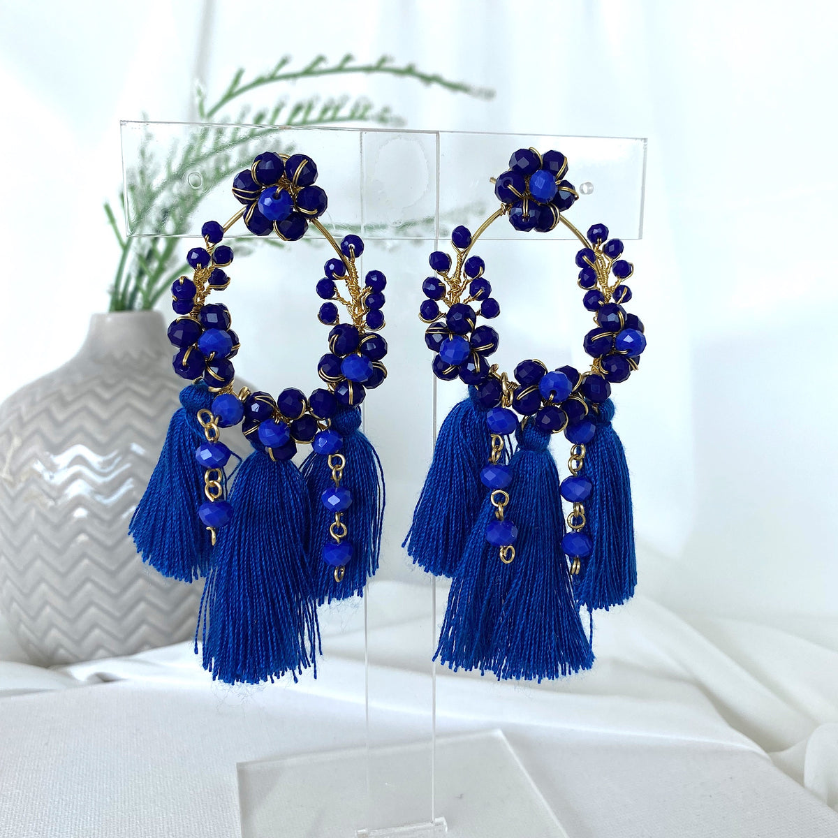 Aretes Dánica azul